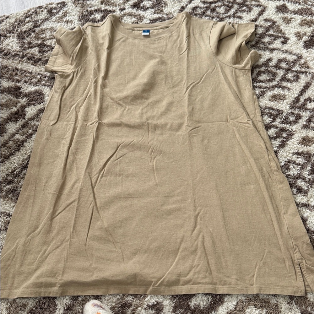 Old Navy Tan T-Shirt Dress